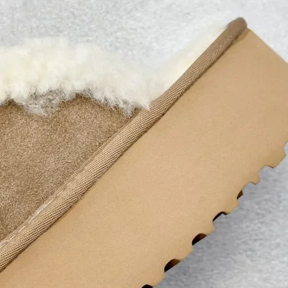 UGG Brown Plush Slippers - Picture 9 of 9